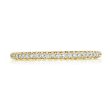 French Pavé Diamond Wedding Band - 1.5mm