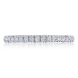 French Pavé Diamond Wedding Band - 2mm