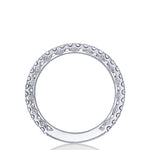 French Pavé Diamond Wedding Band - 2mm