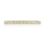 French Pavé Diamond Wedding Band - 2mm