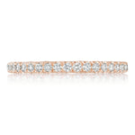 French Pavé Diamond Wedding Band - 2mm