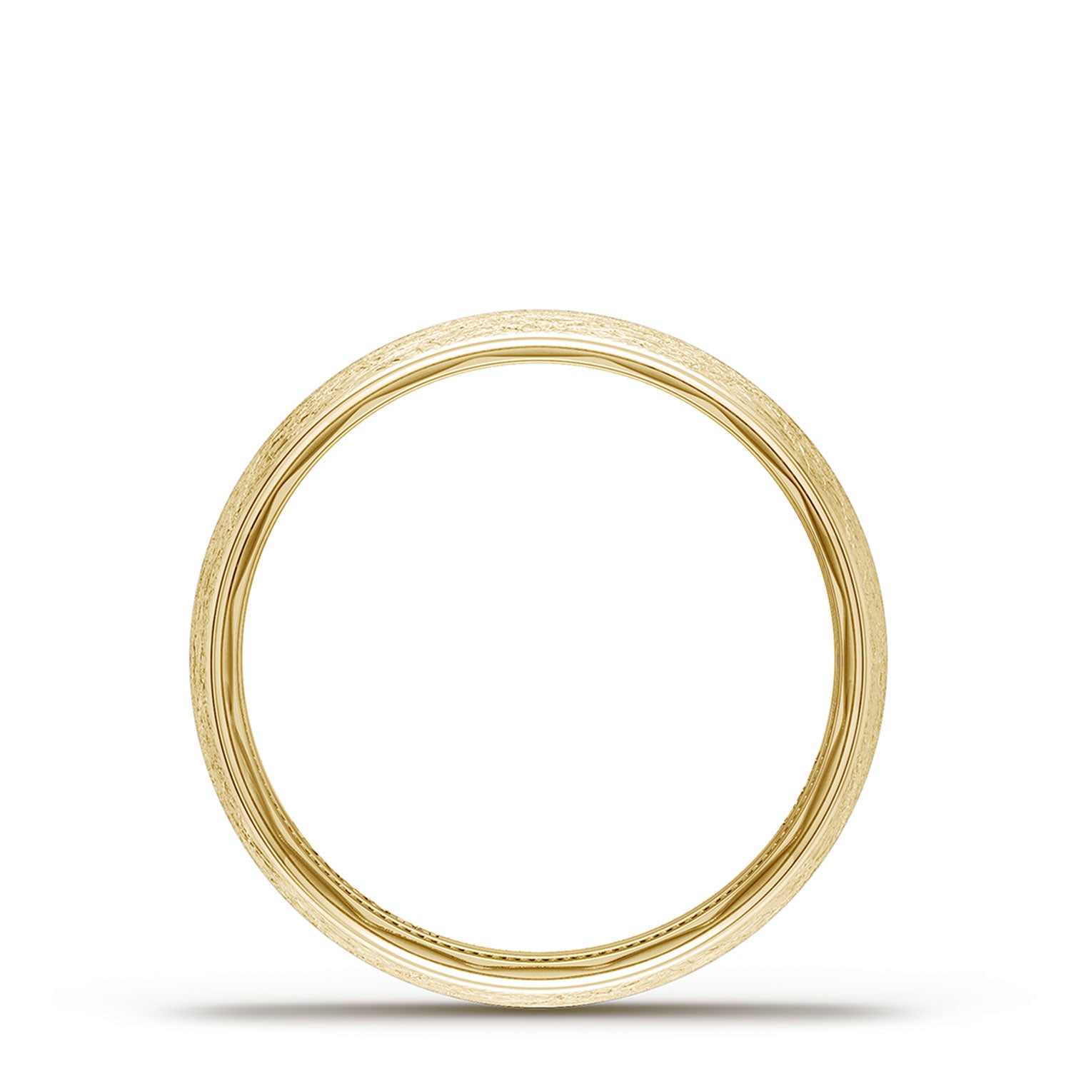 Classic Rounded in Brushed Finish Wedding Band