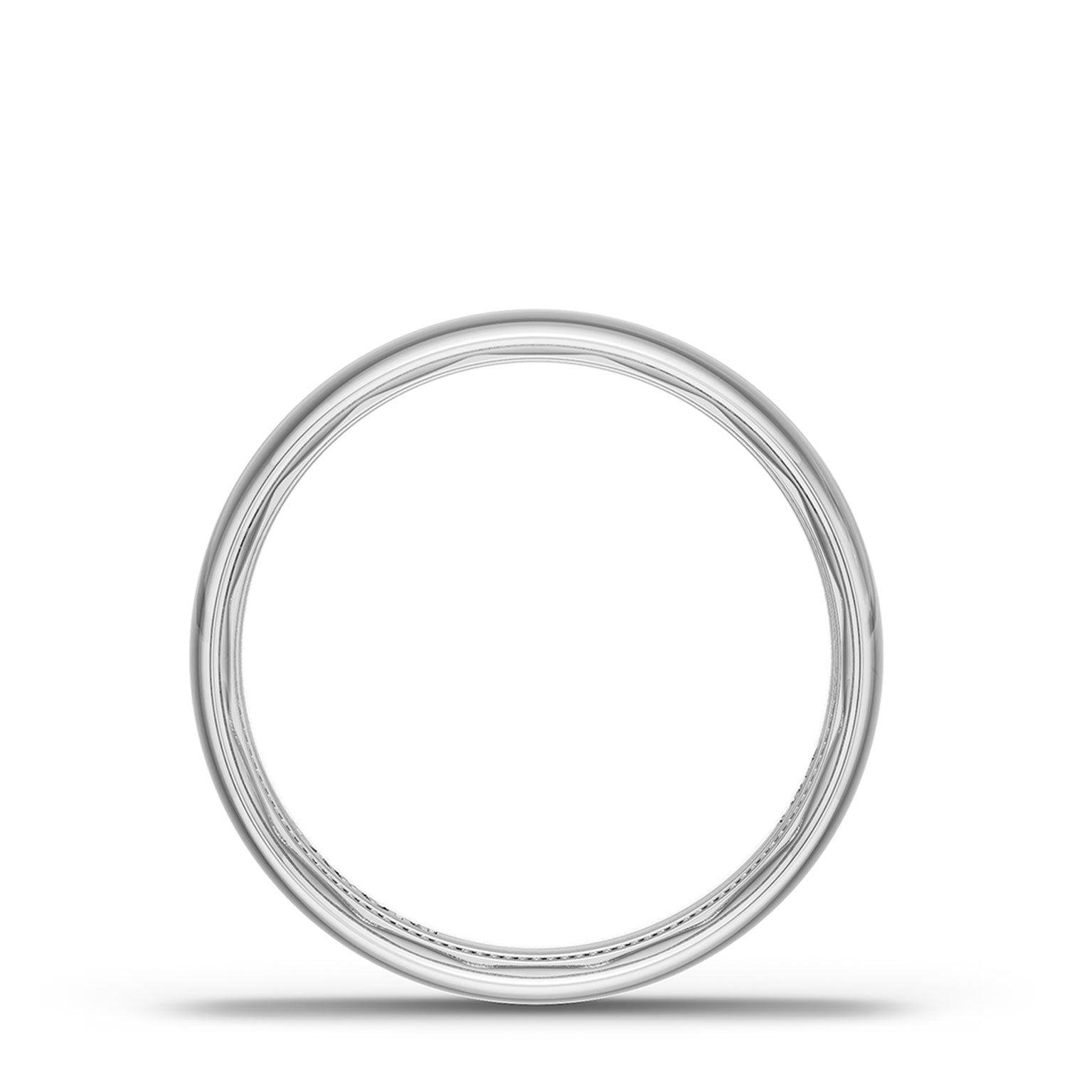 Classic Rounded in High Polish Finish Wedding Band