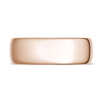 Classic Rounded in High Polish Finish Wedding Band