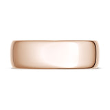 Classic Rounded in High Polish Finish Wedding Band