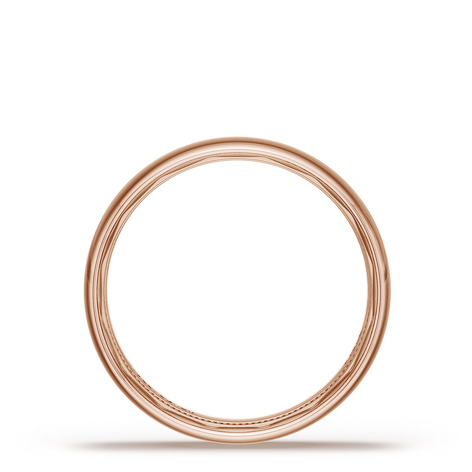 Classic Rounded in High Polish Finish Wedding Band