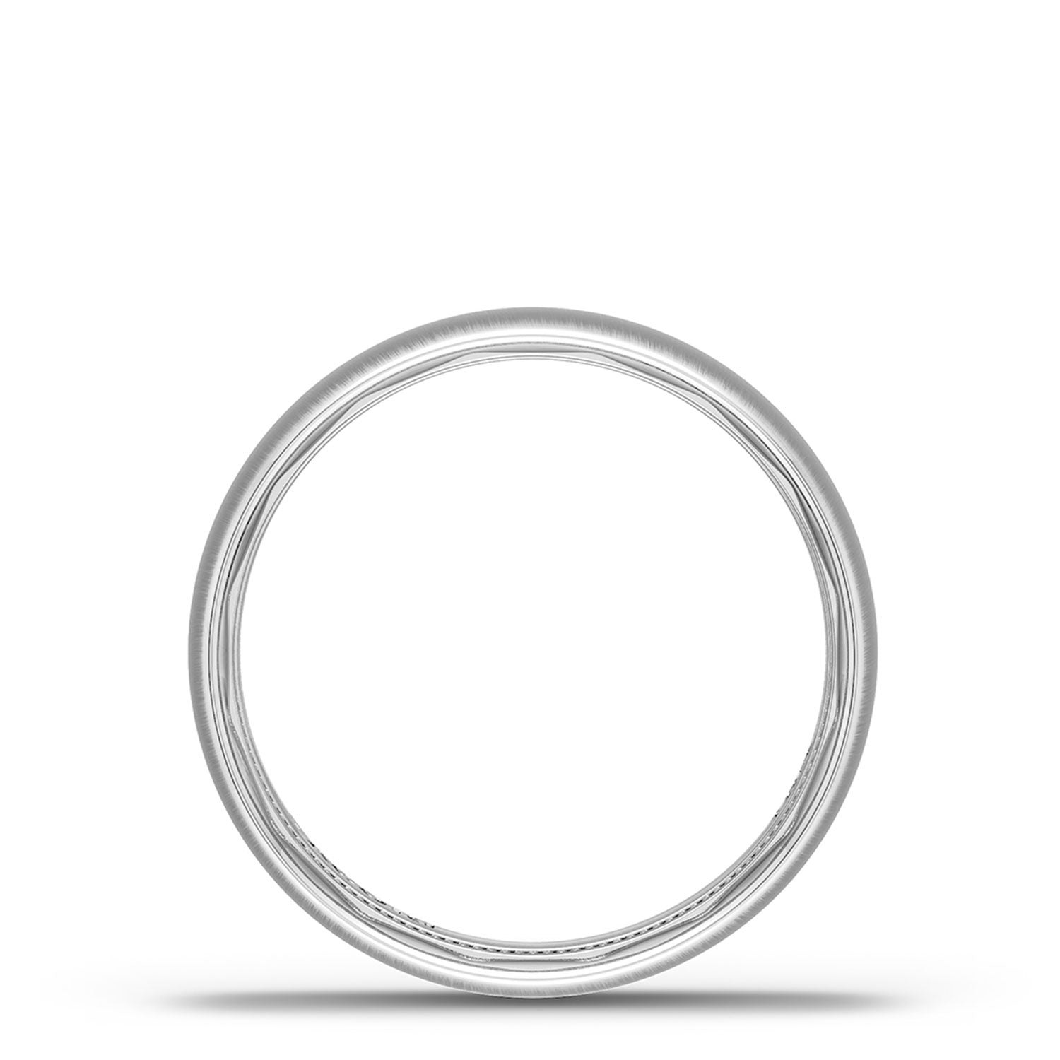 Classic Rounded in Satin Finish Wedding Band