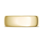 Classic Rounded in High Polish Finish Wedding Band