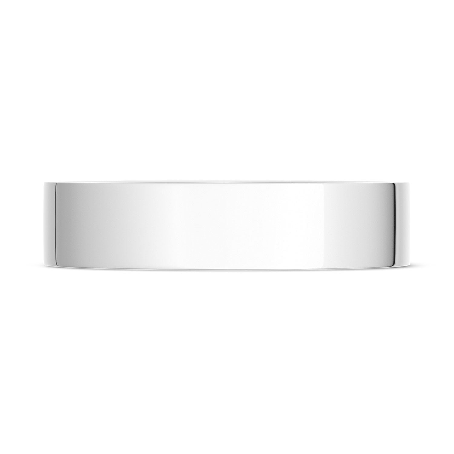 Classic Flat in High Polish Finish Wedding Band