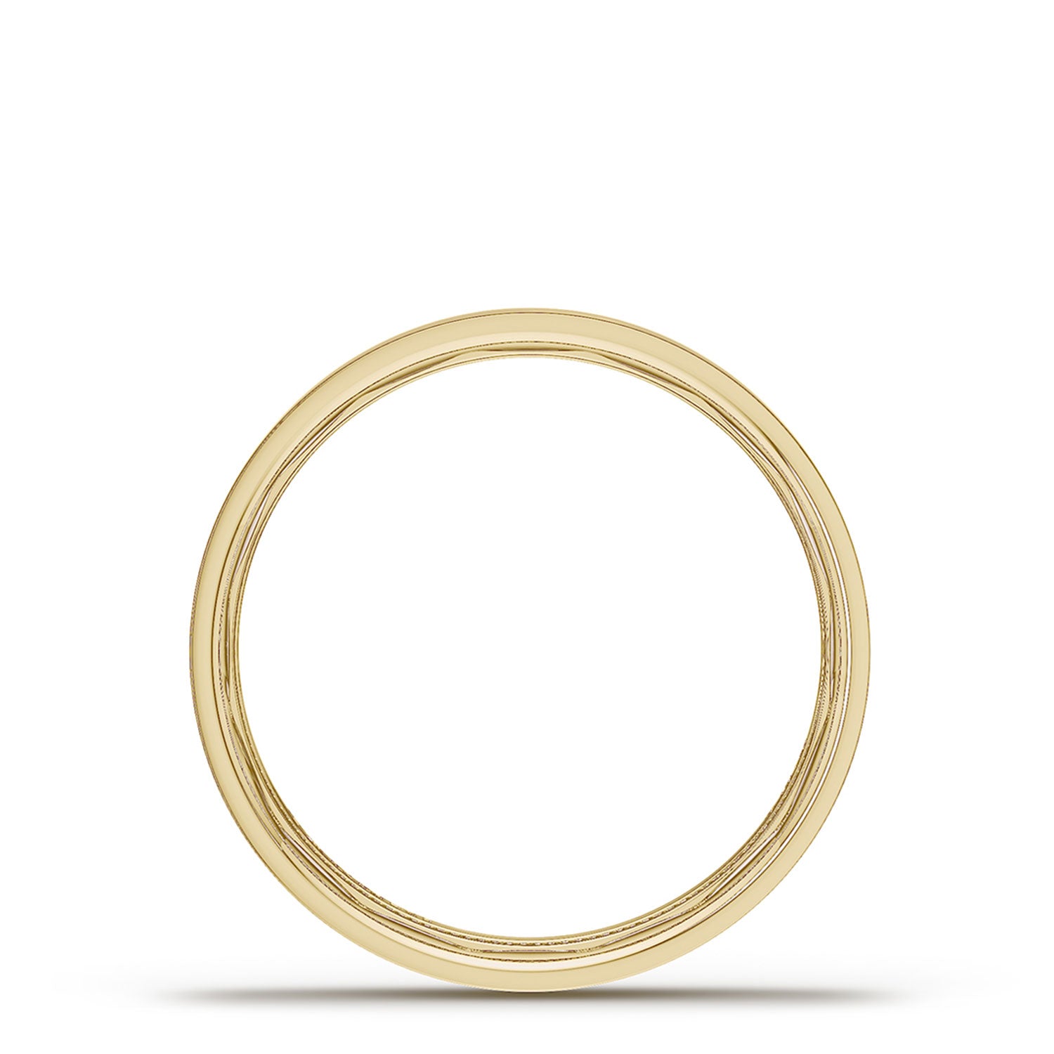Classic Flat in High Polish Finish Wedding Band