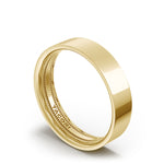 Classic Flat in High Polish Finish Wedding Band