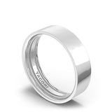 Classic Flat in High Polish Finish Wedding Band