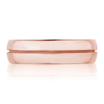 Classic Streamline in High Polish Finish Wedding Band
