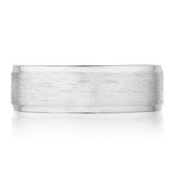 Classic Bevel Edge in Brushed Finish Wedding Band