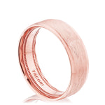 Classic Bevel Edge in Brushed Finish Wedding Band