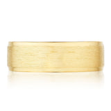 Classic Bevel Edge in Brushed Finish Wedding Band