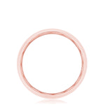 Channel Set Diamond in High Polish Finish Wedding Band