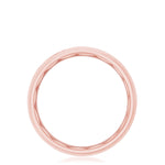 Channel Set Diamond in Satin Finish Wedding Band