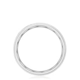 Channel Set Diamond in Satin Finish Wedding Band