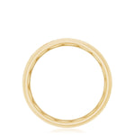 Channel Set Diamond in Satin Finish Wedding Band