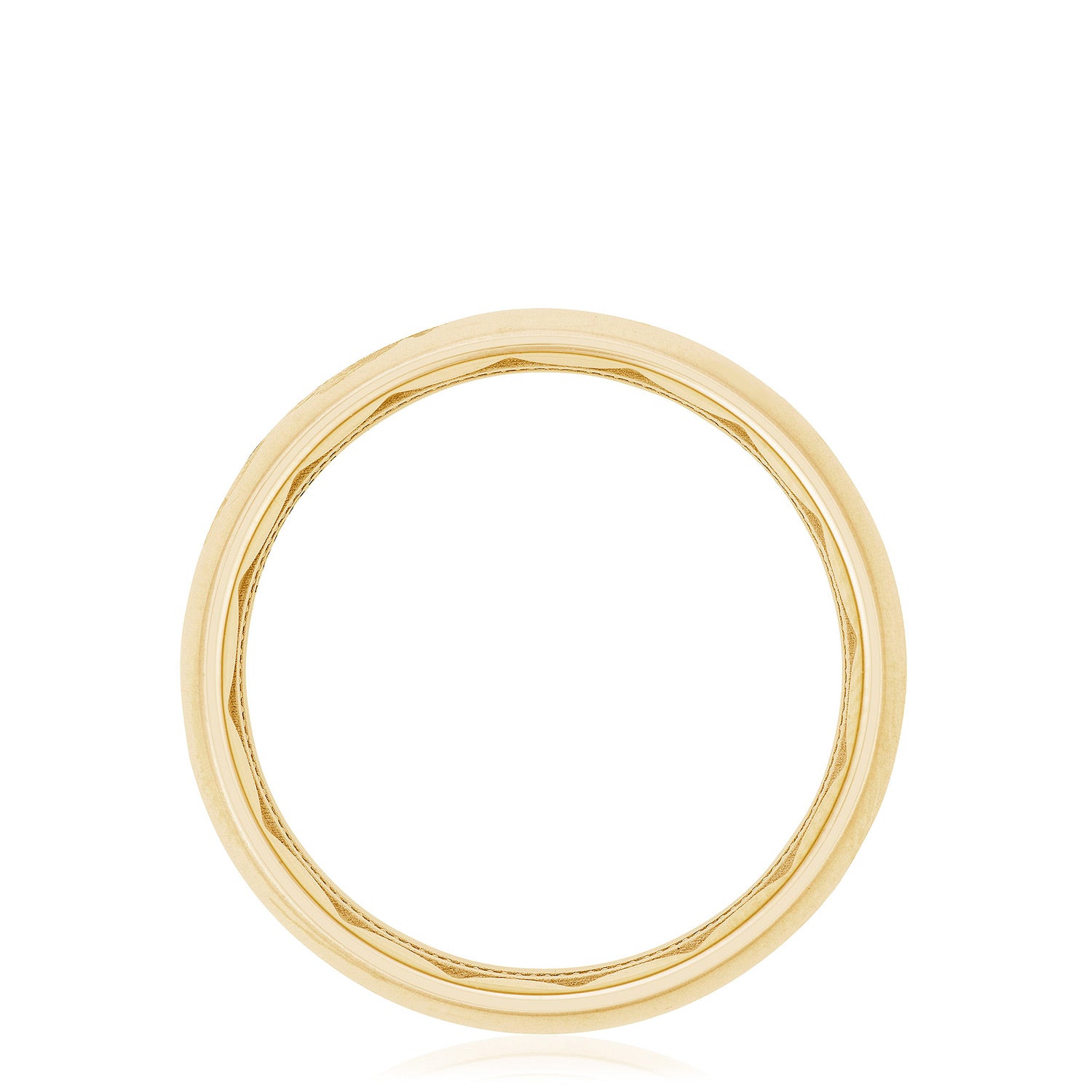 Channel Set Diamond in Satin Finish Wedding Band