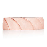 Geometric Crescent in Satin Finish Wedding Band