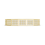 Diamond Faceted - Full Coverage Wedding Band in High Polish  - 4mm