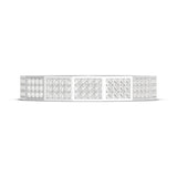 Diamond Faceted - Full Coverage Wedding Band in High Polish  - 4mm