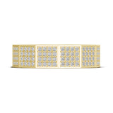 Diamond Faceted - Full Coverage Wedding Band in High Polish  - 6mm