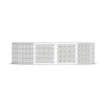 Diamond Faceted - Full Coverage Wedding Band in High Polish  - 6mm