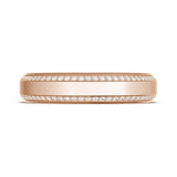 Bevel Edge Diamond Wedding Band in High Polish - 5mm