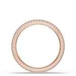 Bevel Edge Diamond Wedding Band in High Polish - 5mm