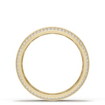 Bevel Edge Diamond Wedding Band in High Polish - 5mm
