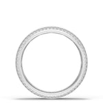 Bevel Edge Diamond Wedding Band in Satin Finish - 5mm