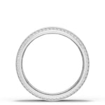 Bevel Edge Diamond Wedding Band in Satin Finish - 7mm