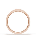 Bezel Set Diamond Wedding Band in High Polish
