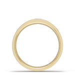 Bezel Set Diamond Wedding Band in High Polish