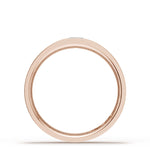 Bezel Set Diamond Wedding Band in Satin Finish