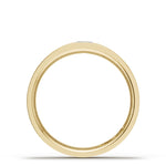 Bezel Set Diamond Wedding Band in Satin Finish