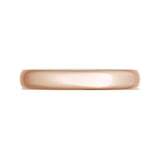 Classic Two-Tone Rounded Wedding Band in High Polish