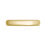 Classic Two-Tone Rounded Wedding Band in High Polish