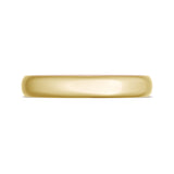 Classic Two-Tone Rounded Wedding Band in High Polish