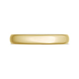 Classic Two-Tone Rounded Wedding Band in High Polish