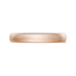 Classic Two-Tone Rounded Wedding Band in Satin Finish