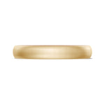 Classic Two-Tone Rounded Wedding Band in Satin Finish