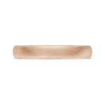 Classic Two-Tone Rounded Wedding Band in Brushed Finish