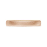 Classic Two-Tone Rounded Wedding Band in Brushed Finish
