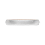 Classic Two-Tone Rounded Wedding Band in Brushed Finish
