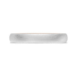 Classic Two-Tone Rounded Wedding Band in Brushed Finish
