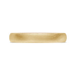Classic Two-Tone Rounded Wedding Band in Brushed Finish